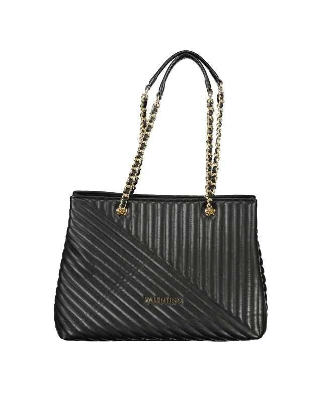 Valentino Bags Polyethylene Handbag with Chain Handles and Multiple Compartments Stylish Bags At Unbeatable Prices Valentino Bags Polyethylene Handbag with Chain Handles and Multiple Compartments Stylish Bags At Unbeatable Prices