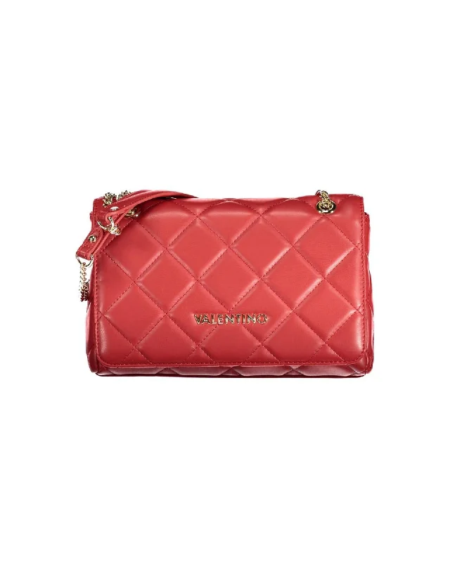 Valentino Bags  Rockstud Chain Bag in Red Premium Bags, Special Prices