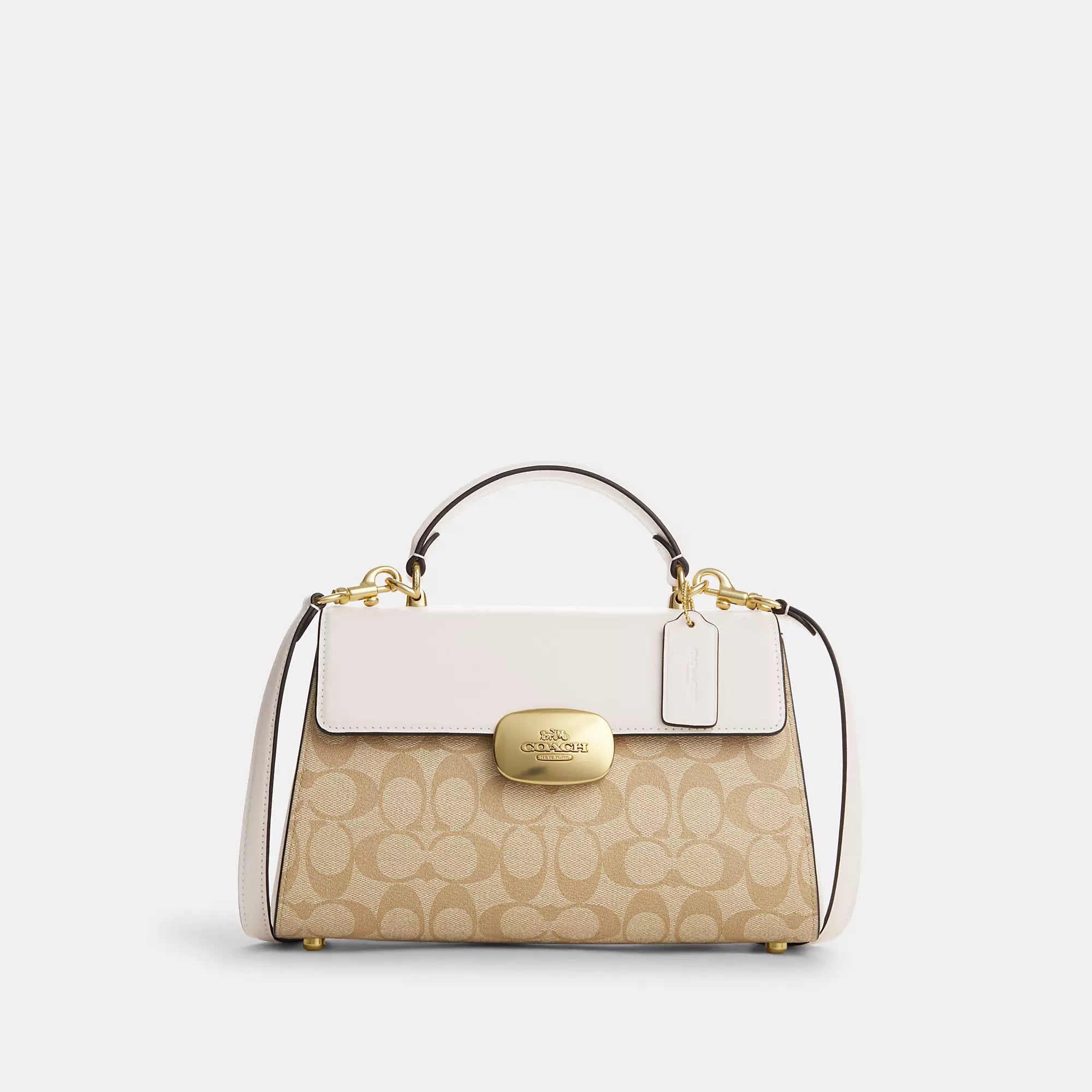 Coach Outlet Eliza Top Handle In Signature Canvas Luxury Totes At The Lowest Prices Of The Season Coach Outlet Eliza Top Handle In Signature Canvas Luxury Totes At The Lowest Prices Of The Season