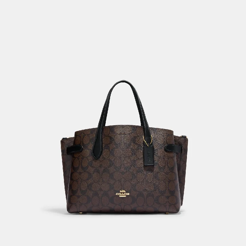 Coach Outlet Hanna Carryall In Signature Canvas Trendy Backpacks, Huge Markdowns