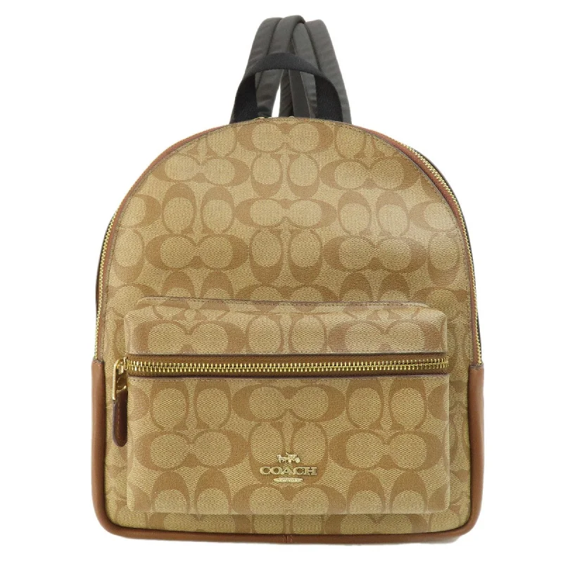 Coach Signature  Canvas Backpack Bag (Pre-Owned) Best Bag Sale Of The Season