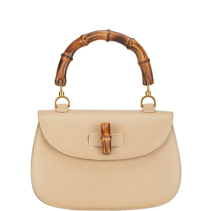 Gucci Bamboo Handbag 2WAY 000 29 0633 Beige Leather Gucci The Best Handbag Deals Are Available Now Gucci Bamboo Handbag 2WAY 000 29 0633 Beige Leather Gucci The Best Handbag Deals Are Available Now