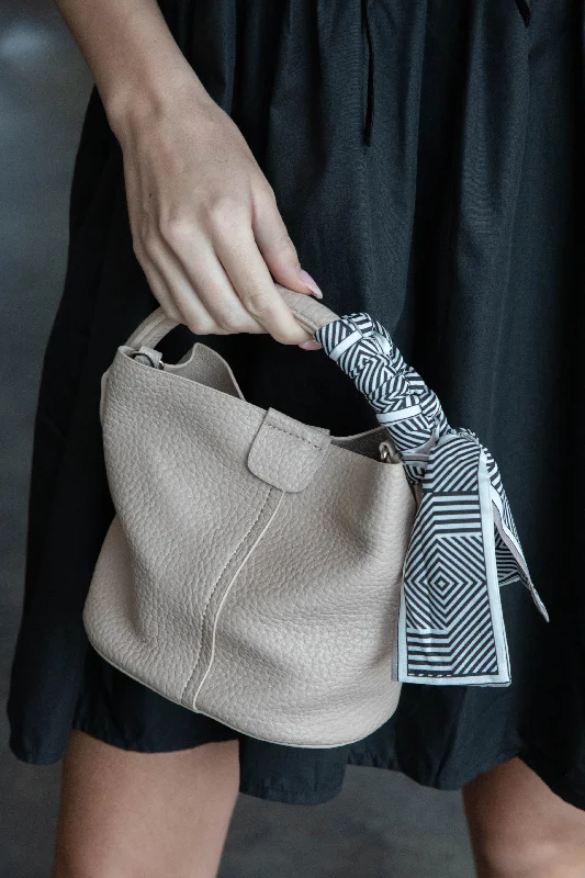 Kehlani Mini Bucket Bag, Beige Premium Quality Bags At Affordable Prices