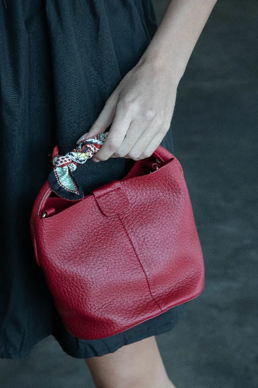 Kehlani Mini Bucket Bag, Red Designer-Inspired Bags At Reduced Prices