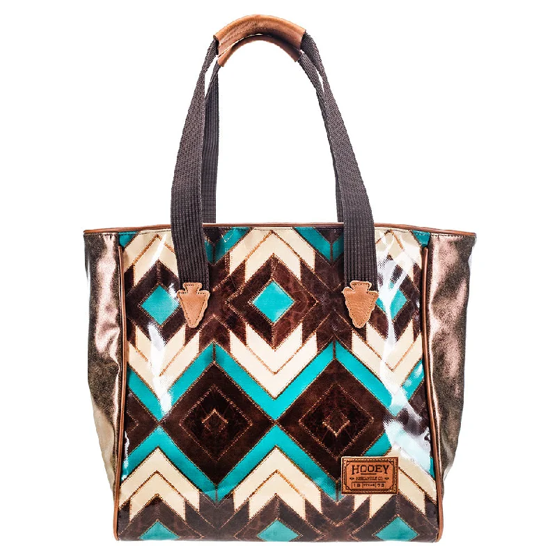 "Montezuma" Brown/Turquoise Aztec Pattern Classic Tote Purse Your Perfect Bag At The Perfect Price "Montezuma" Brown/Turquoise Aztec Pattern Classic Tote Purse Your Perfect Bag At The Perfect Price