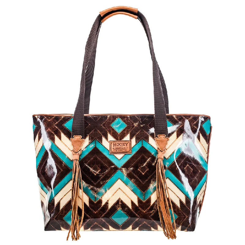 "Montezuma" Brown/Turquoise Aztec Pattern Large Tote Purse Designer-Inspired Bags, Best Prices "Montezuma" Brown/Turquoise Aztec Pattern Large Tote Purse Designer-Inspired Bags, Best Prices