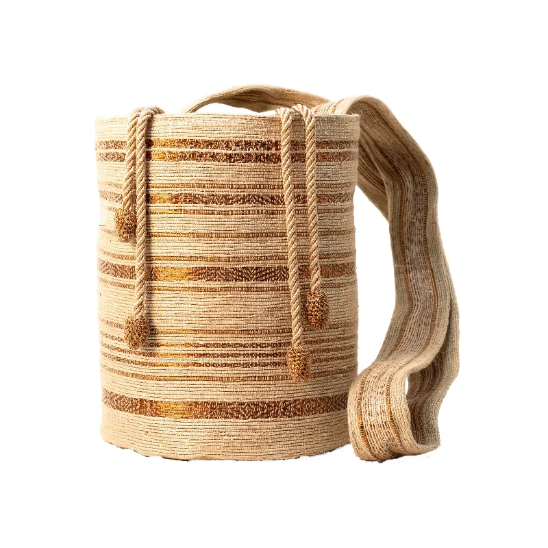 Natural Copper Bucket Bag Trendy Handbags At Limited-Time Discounts