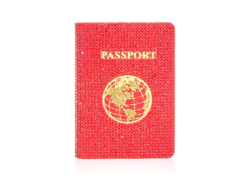 Passport Holder in Red Fashionable Handbags At Must-Have Prices