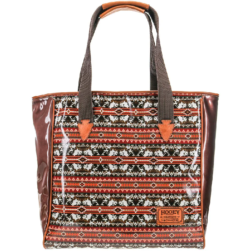 "Ponderosa" Brown/Red Classic Tote Purse Flash Sale On Designer Bags