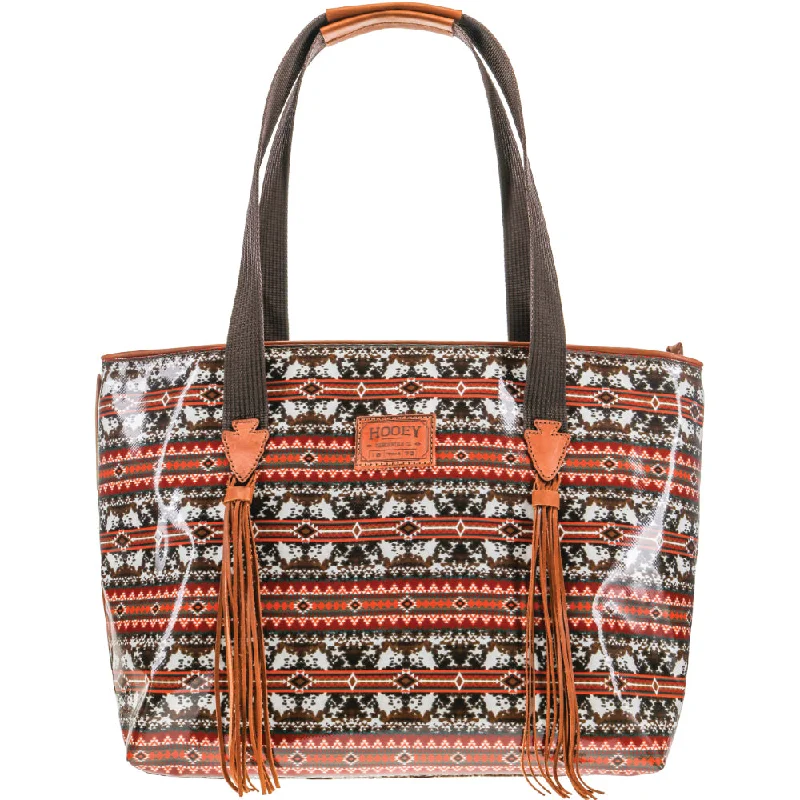 "Ponderosa" Brown/Red Large Tote Purse Classic Totes At Unbeatable Deals