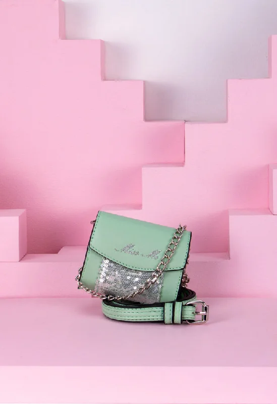 Mini Sequin Panel Flap Crossbody Bag Premium Quality Bags At Affordable Prices