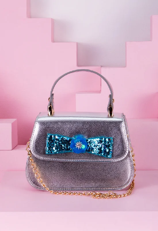 Glitter Bow Tie Flap Crossbody Bag Trendy And Timeless Handbags Now On Sale