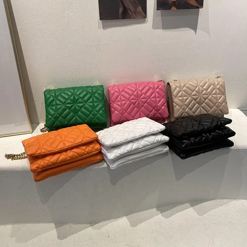 2022 Chain Shoulder Crossbody Bag Envelope Luxury PU Leather Quilted Handbags Purses for Women Wholesale Luxury Handbags At Budget-Friendly Rates 2022 Chain Shoulder Crossbody Bag Envelope Luxury PU Leather Quilted Handbags Purses for Women Wholesale Luxury Handbags At Budget-Friendly Rates