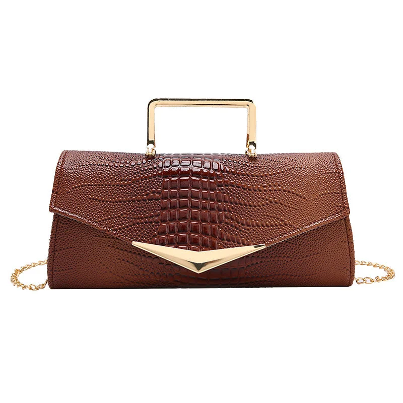2022 Designer Crocodile Handbag Pu Leather Ladies Hand Bags Chains Shoulder Clutch Purse for Women Luxury Chic Handbags At Special Promotional Prices 2022 Designer Crocodile Handbag Pu Leather Ladies Hand Bags Chains Shoulder Clutch Purse for Women Luxury Chic Handbags At Special Promotional Prices