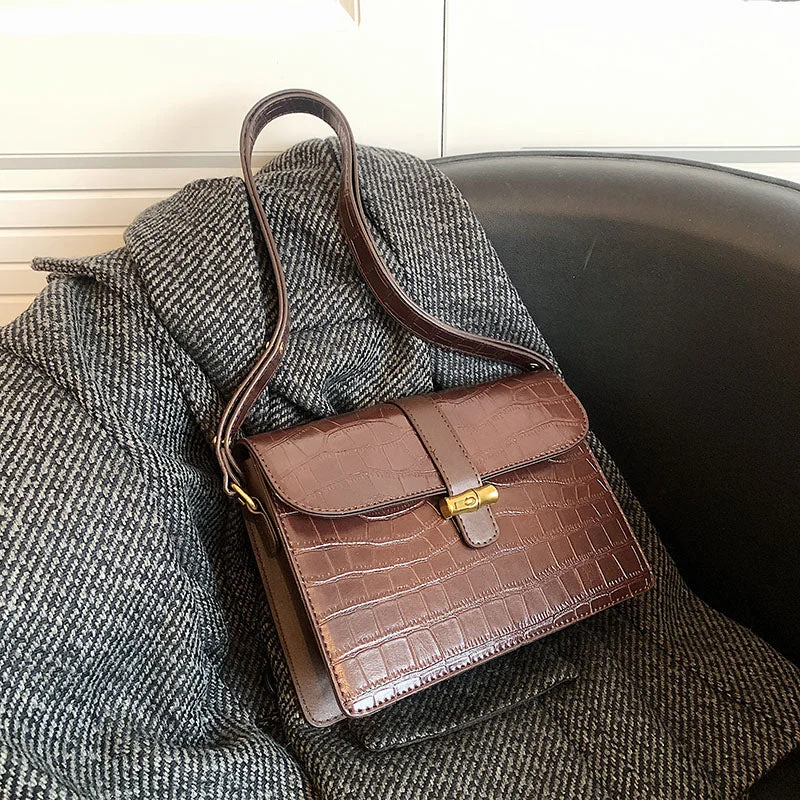 2023 Designer Fashion Inclined Shoulder Bag Ladies Crocodile Bag Women Leather Handbags and Purses Grab Your Favorite Handbags At Discounted Prices 2023 Designer Fashion Inclined Shoulder Bag Ladies Crocodile Bag Women Leather Handbags and Purses Grab Your Favorite Handbags At Discounted Prices