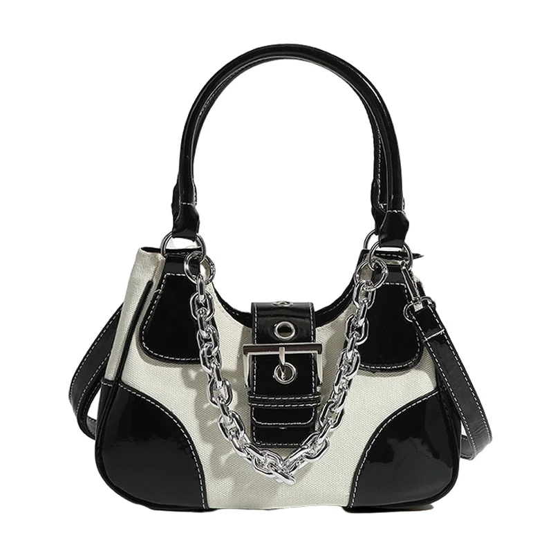 2023 Designer Lady Splice Shoulder Messenger Bag Canvas and Leather Crossbody Bag Chains Purses and Handbags Luxury Women Affordable Luxury With Top-Quality Handbags 2023 Designer Lady Splice Shoulder Messenger Bag Canvas and Leather Crossbody Bag Chains Purses and Handbags Luxury Women Affordable Luxury With Top-Quality Handbags