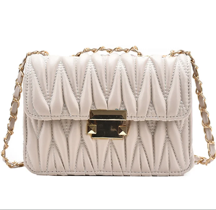 Chain Handbags Women Bags Summer Latest Quilted Metal Ladies PU Shoulder Bag  Ins & Fashion Daily Used Don't Miss Out – Shop Fashionable Bags At Special Rates