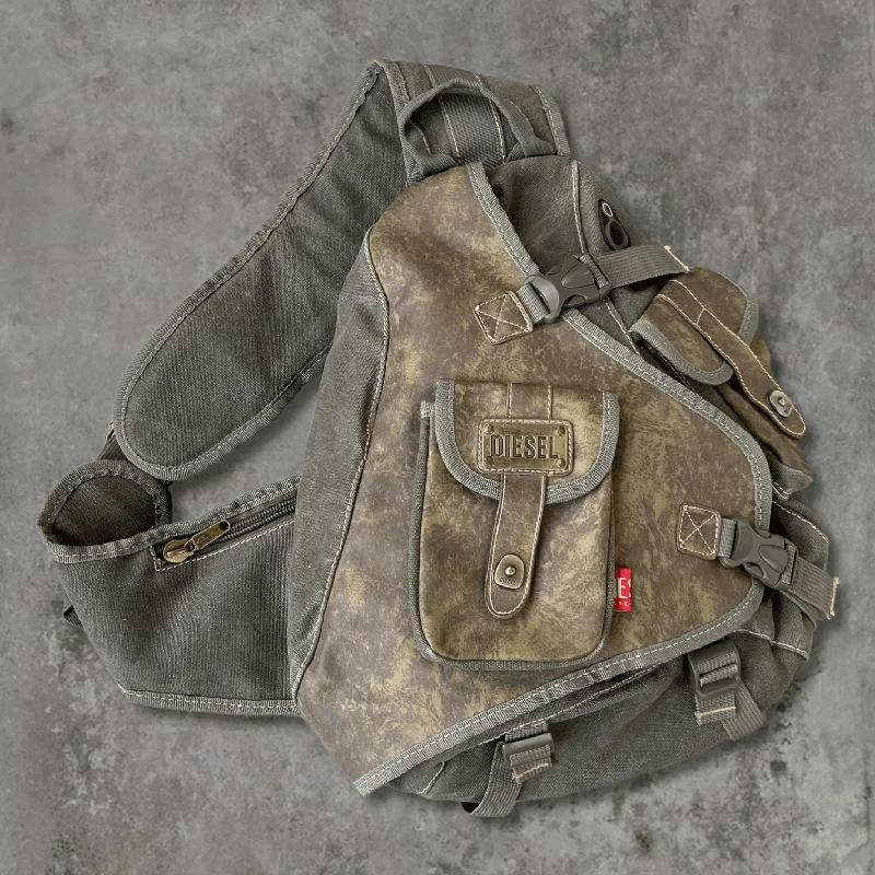 DIESEL 2000'S UTILITY SLING BAG Grab Your Favorite Handbags For Less