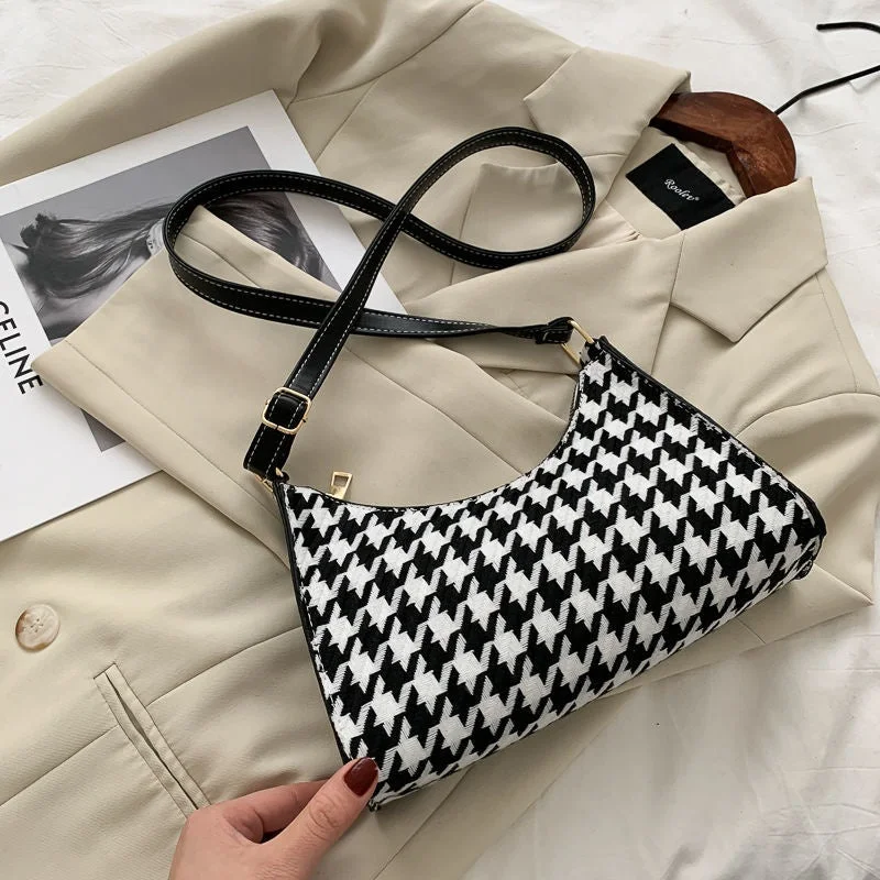 New Fashion Houndstooth Pattern Bags Women Handbags Ladies Custom Purses And Handbags Designer-Inspired Bags At Reduced Prices New Fashion Houndstooth Pattern Bags Women Handbags Ladies Custom Purses And Handbags Designer-Inspired Bags At Reduced Prices