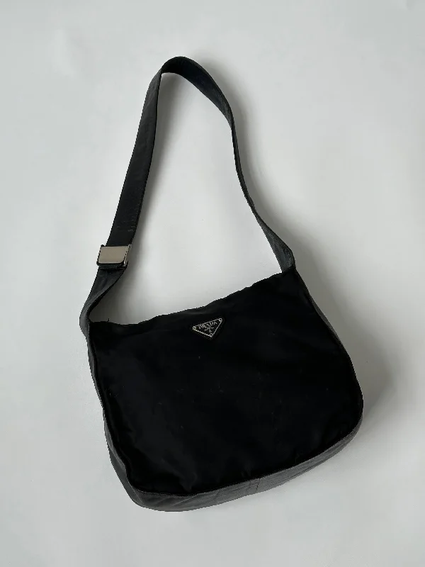 Prada Nylon Leather Crossbody Bag Upgrade Your Look With Fashionable Bags
