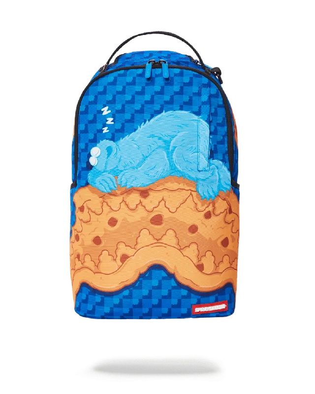 Sprayground Backpack COOKIE MONSTER SLEEPING Blue Stylish Totes, Exclusive Savings