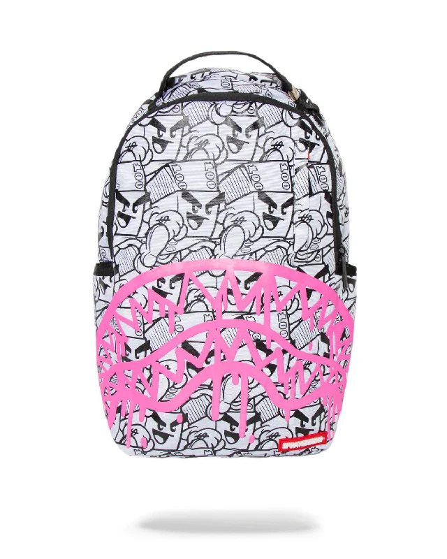 Sprayground Backpack MONEY BOYS ATTACK White Luxury Bags, Budget Prices