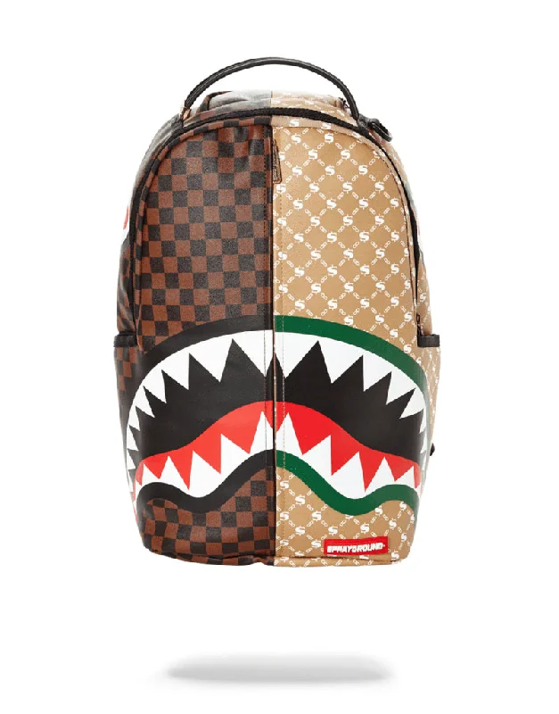 Sprayground Backpack Paris Vs Florence Shark Brown Trendy Purses, Limited Offer