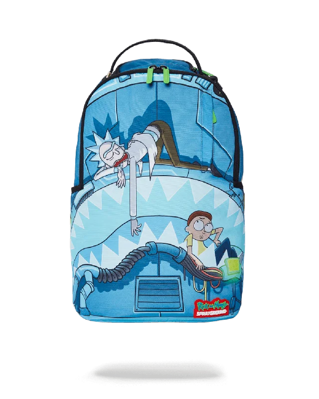 Sprayground Backpack RICK & MORTY NAPSACK Blue Carry Elegance For Less