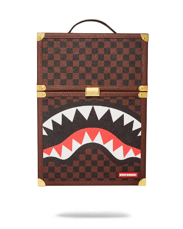 Sprayground Backpack SHARKS IN PARIS SHAT RANJ Brown Fashion Bags, Limited Offer