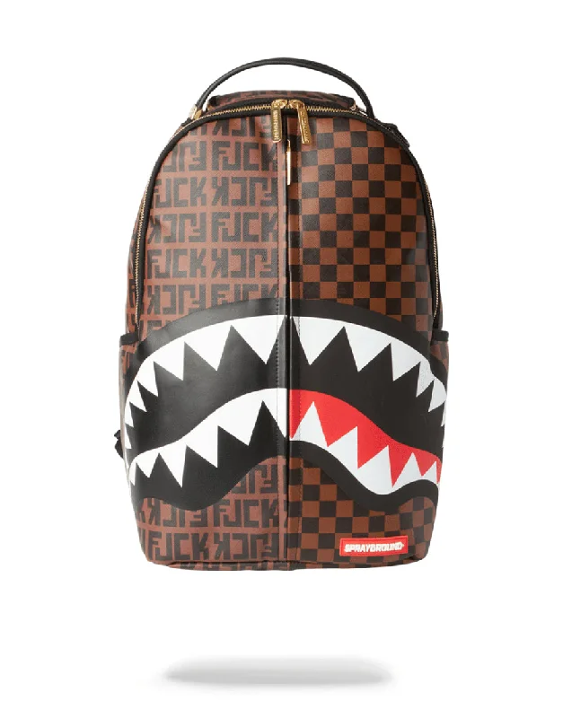 Sprayground Backpack SPLIT THE CHECK BACKPACK Brown Best Handbag Sale Of The Season