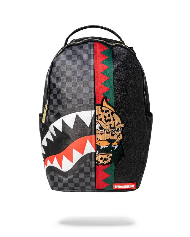 Sprayground Backpack SPUCCI SPLIT BACKPACK Black Handbag Deals You'll Love