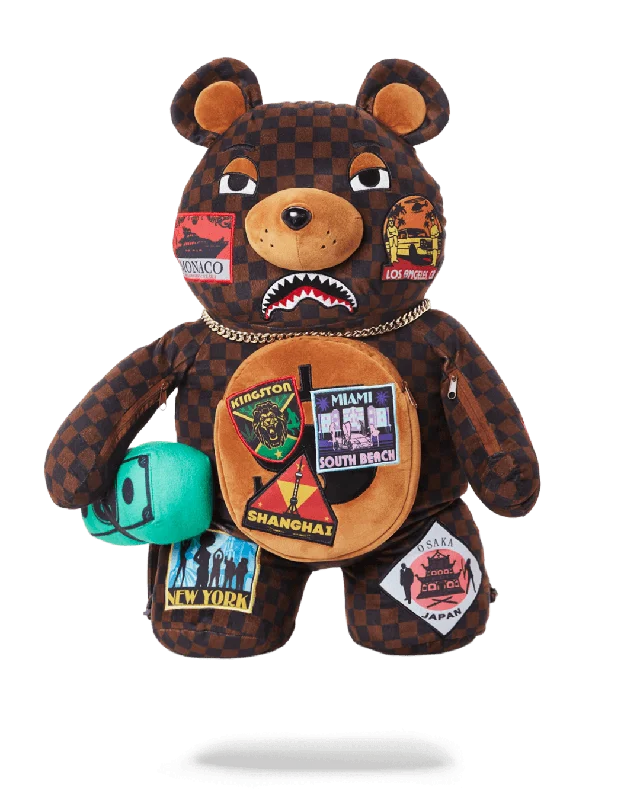 Sprayground Backpack teddy bear Brown Unmissable Deals On Trendy Handbags