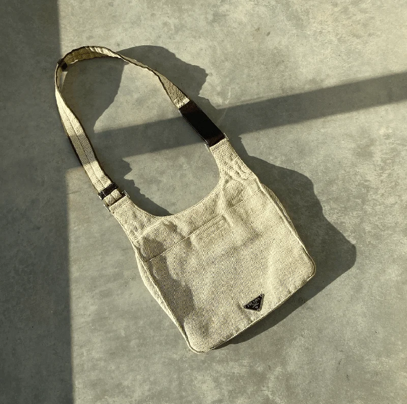 SS99 PRADA CANVAS SIDE CROSSBODY BAG Luxury Totes, Affordable Prices