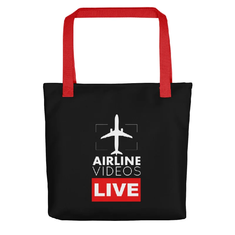 AIRLINE VIDEOS LIVE Tote bag Elegant Purses At Clearance Prices
