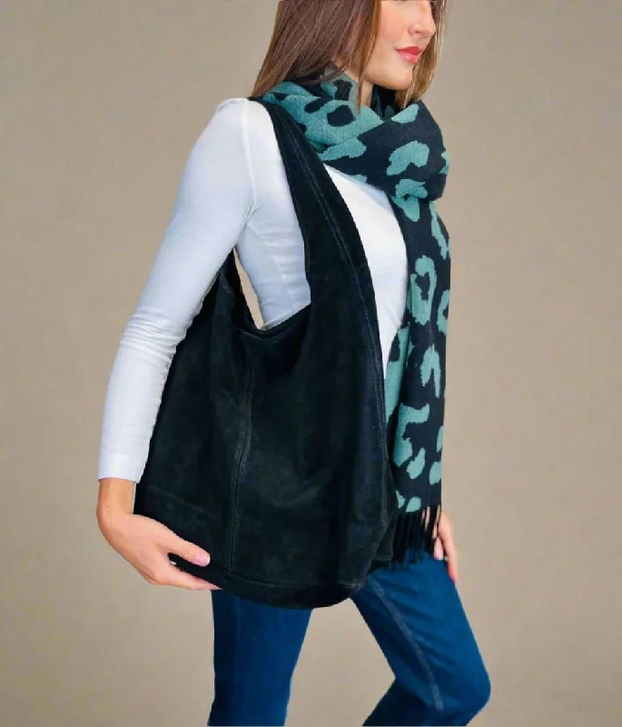 Black Suede Tote Bag Designer Bags At Exclusive Clearance Prices