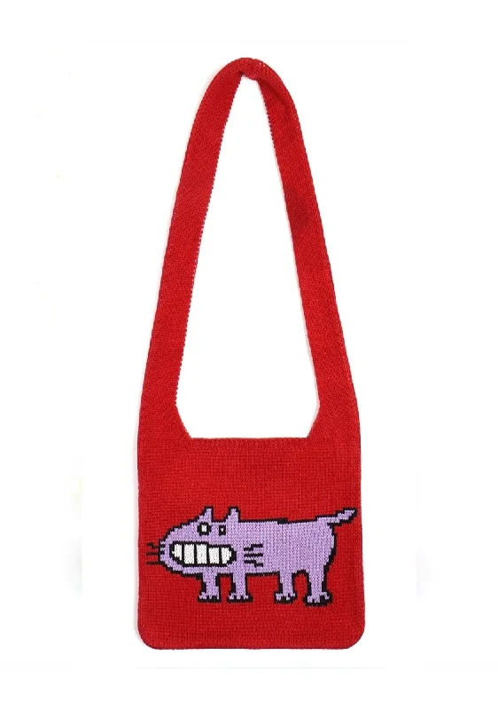 Cartoon Kitten Woolen Tote Bag Shoulder Bags, Best Deals Today