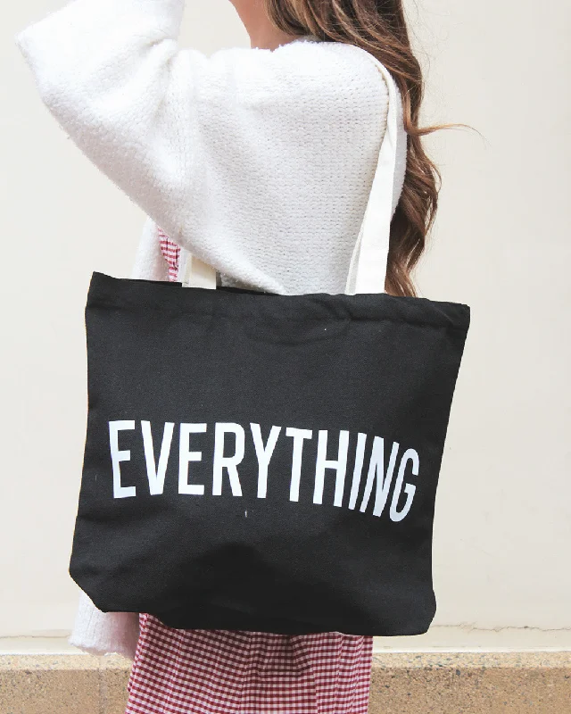 Everything Black Tote Bag Limited-Time Handbag Sale