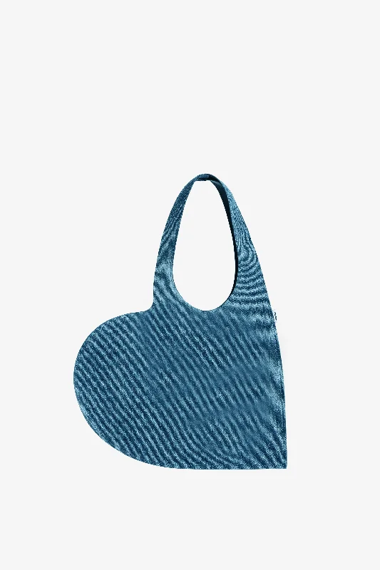 Denim Mini Heart Tote Bag Everyday Elegance At Special Prices