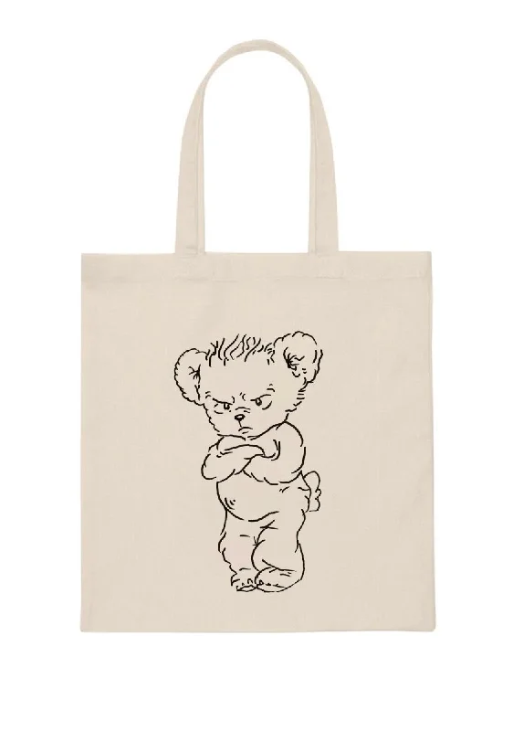 HS Bear Canvas Tote Bag Trendy Handbags, Limited-Time Sale