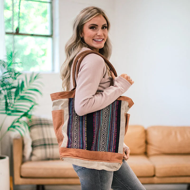 Serape Tote Bag FINAL SALE Chic Shoulder Bags At Promotional Rates