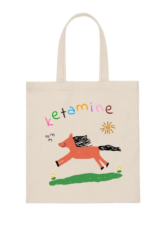 Orange Pony Canvas Tote Bag Designer Bags, Low Prices