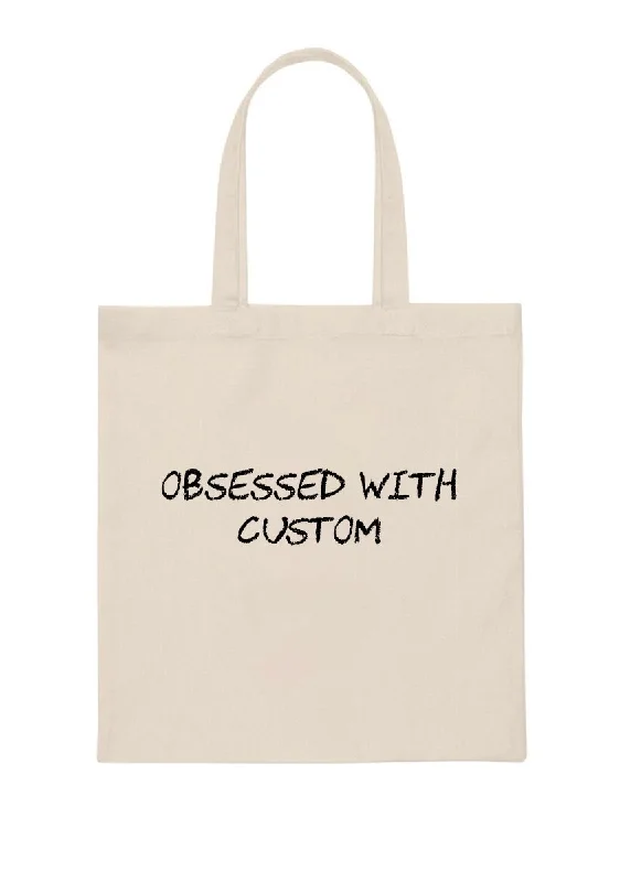 Personalized Obsessed Canvas Tote Bag Classic Totes, Exclusive Deals