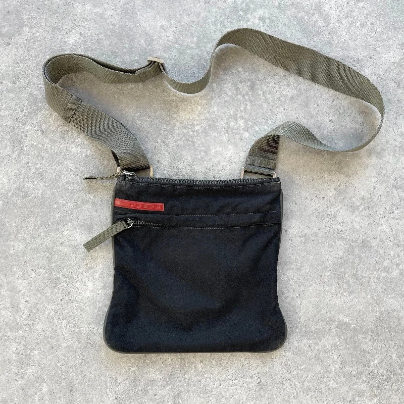 Prada Sport RARE 2000s cross body sling bag (8”x8”) Handbag Deals You'll Love