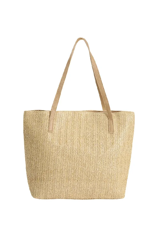 Straw Look Tote Bag | NATURAL | 0561TT Everyday Handbags At Wallet-Friendly Rates