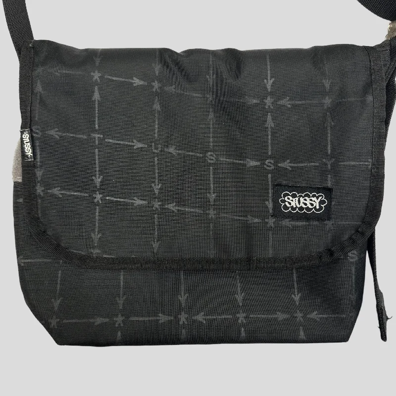 Stussy 00’s Arrow Print Crossbody Bag Flash Sale On Handbags