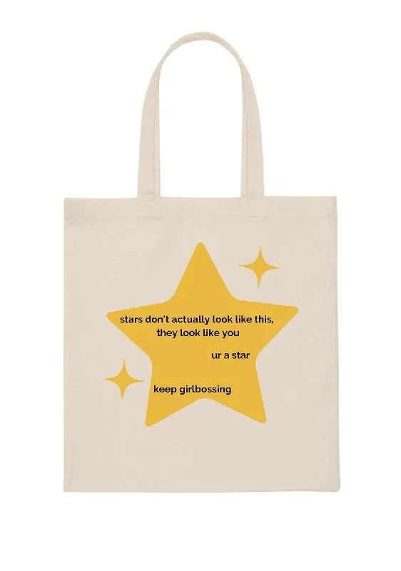 U R A Star Canvas Tote Bag Stylish Totes, Special Discounts