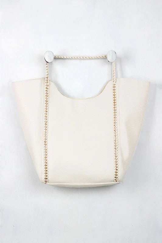 Woven Chain Accent Trapeze Tote Bag Don't Miss Out – Shop Fashionable Bags At Special Rates Woven Chain Accent Trapeze Tote Bag Don't Miss Out – Shop Fashionable Bags At Special Rates