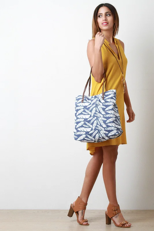 Feather Tote Bag Timeless Handbags Now At Special Discounts