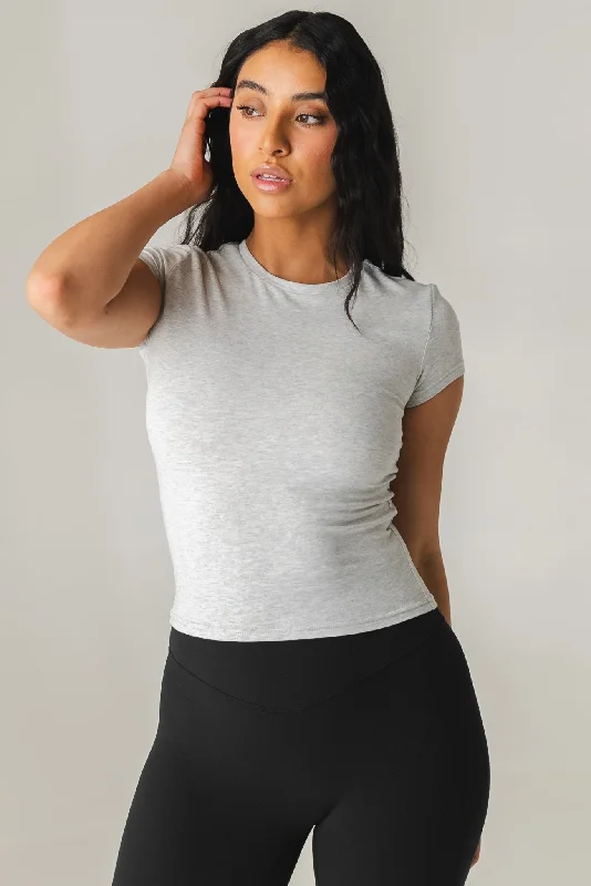 Comfortable, Stylish, And Now More Affordable Vitality Basis Full Tee - Heather Grey