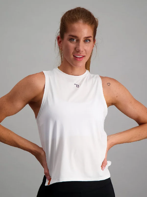 Master Every Pose With Premium Yoga Wear Deals Madison Tank - White